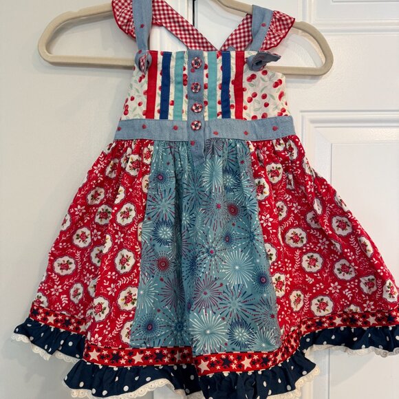 Matilda Jane “Jolene” parade pageant | Red White & Blue 4 girls '4th of July' - Picture 3 of 5